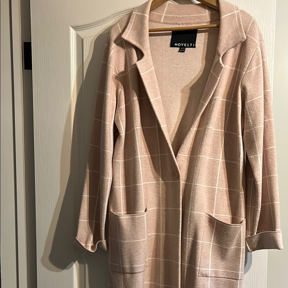 Noveltan Plaid Long Coat
